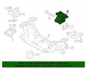 Подушка КПП Land Rover Range Rover 13-21 3.0, 5.0