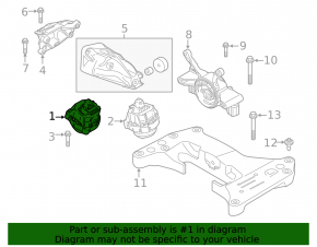 Подушка двигателя правая BMW 3 G20 21-26 2.0T RWD