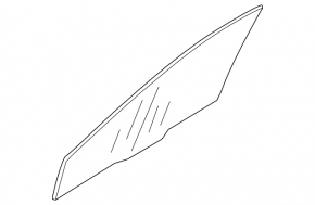 Стекло двери передней правой Mitsubishi Galant 04-12