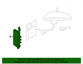 Left Antenna Amplifier Porsche Panamera 10-16