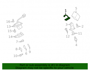 Кнопка двери багажника Mitsubishi Outlander Sport ASX 10-23
