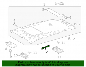 Ручка потолка задняя правая Toyota Rav4 19-24 серая, царапины