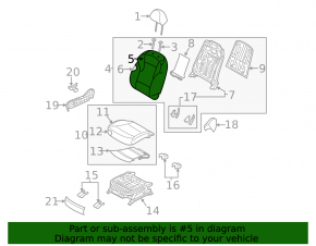 Пассажирское сидение Hyundai Sonata 11-11 с airbag, механич, комбин черн