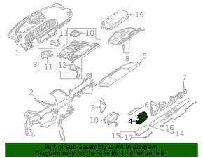 Кожух рульової колонки Mercedes W167 GLE 350 450 20-23 темно-сіра