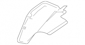 Ізоляція капота права Mazda3 MPS 09-13