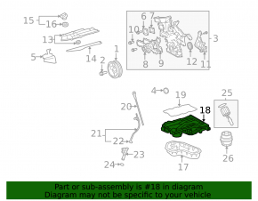Полуподдон масляный Lexus ES350 3.5 2GR-FE