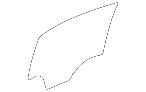 Стекло двери задней правой GMC Terrain 10-17