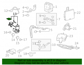 Тормозной усилитель brake booster Lexus RX450h 16-22