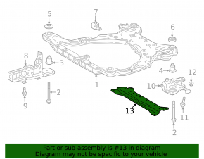 Распорка переднего подрамника Toyota Camry v70 18-24