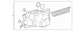 Обшивка арки левая Mercedes W213 E 300 17-18 черная