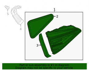 Фонарь внутренний крышка багажника правый VW Passat b8 16-19 USA LED светлый трещина в отражателе