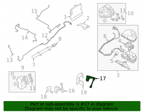 Датчик наклона кузова левый Land Rover Range Rover 13-21