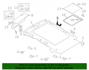 Ручка потолка передняя левая Porsche Cayenne 19-26 черная