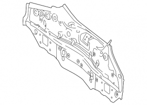 Задняя панель Mercedes CLA 14-19