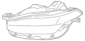 Фара передняя правая в сборе Volvo XC90 20-25 Full LED, адаптив, тип 1