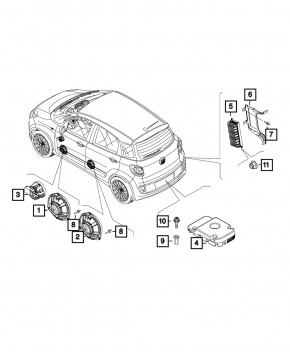 Усилитель аудио Fiat 500L 14-19