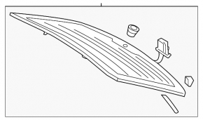 Скло заднє двері багажника Audi Q5 80A 21-24 тонування