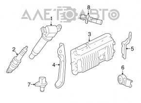 Блок ECU компьютер двигателя Toyota Camry v55 15-16 hybrid usa