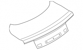 Крышка багажника Ford Mustang mk6 15-23 купе без спойлера