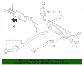 Кронштейн катализатора BMW X1 F48 16-19 B46