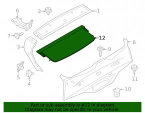 Полка багажника BMW iX 22-26