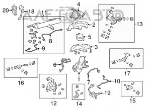 Датчик нахилу кузова лівий передній Lexus RX350 RX450h 10-15