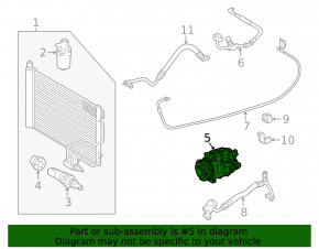 Компрессор кондиционера Mercedes W164 ML X164 GL W251 R M272 M273