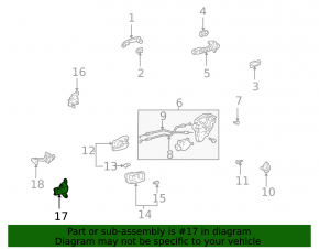 Петля двери нижняя задняя правая Lexus RX300 RX330 RX350 RX400h 04-09