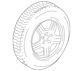 Запасне колесо докатка Mercedes W167 GLE 350 450 20-23 R18 155/90