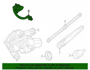 Форсунка склоомивача задня Mercedes X167 GLS 450580 20-26