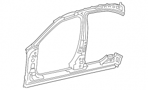 Стойка кузова центральная левая Mercedes A-class V177 19-22 на кузове