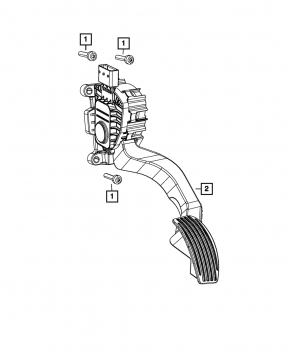 Педаль газа Chrysler 200 15-17
