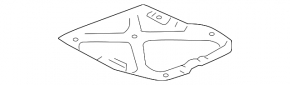 Изоляция капота Lexus RX300 RX330 RX350 RX400h 04-09 надрыв