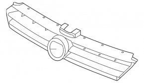 Решетка радиатора grill VW Golf 18-19