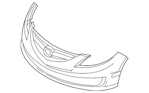 Бампер передний голый Mazda 6 09-13