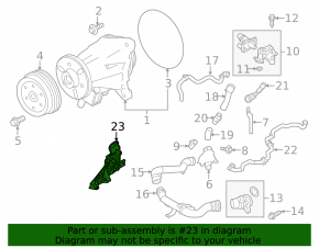 Кронштейн корпуса термостата Land Rover Discovery 17-20 3.0d