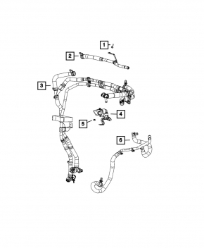 Патрубок системы охлаждения Jeep Grand Cherokee WL 22-26 PHEV