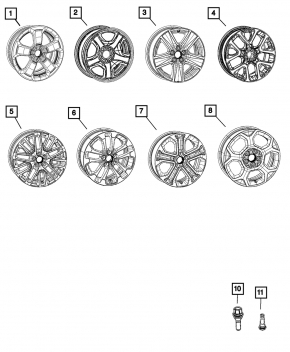 Колісний диск R18x7J ET40 Jeep Compass 22-26 тип 3
