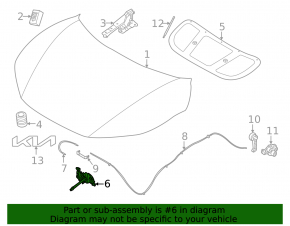 Замок капота Kia EV6 22-26