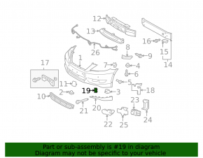 Заглушка ПТФ права Lexus LS460 10-12
