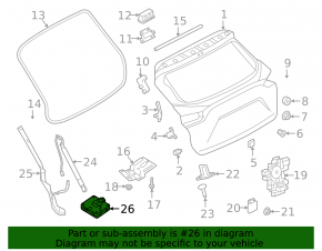 Tailgate Control Module Infiniti QX50 20-23