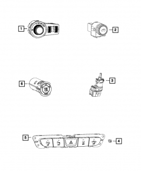 Кнопка аварийки Chrysler 200 15-16