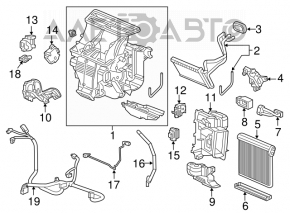 Печка в сборе Acura TLX 15- FWD