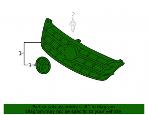 Решетка радиатора grill Toyota Avalon 05-07
