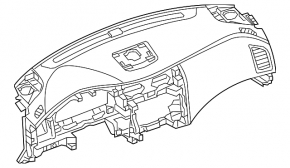 Торпедо передняя панель без AIRBAG Nissan Altima 13-18 черн