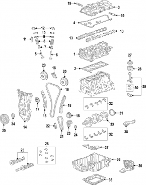 Поршень Cadillac ATS 13-16 2.5 h:54,8 d:88