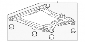 Подрамник передний Chevrolet Volt 11-13 ржавый