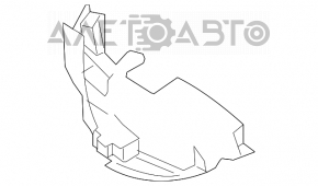 Защита бака левая Nissan Rogue 14-20 тип 1