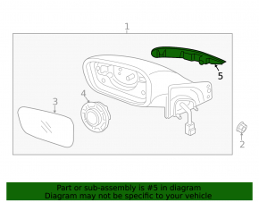 Поворотник зеркала правый Hyundai Sonata 15-17 VIEW MAX