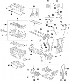 Головка блоку циліндрів ГБЦ в зборі Honda Accord 13-14 2.4